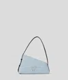 Karl Lagerfeld Geo Denim Bouclé Shoulder Bag