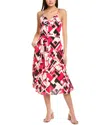 Karl Lagerfeld Geo Print Linen-blend Maxi Dress