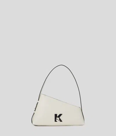 Karl Lagerfeld Geo Shoulder Bag In White