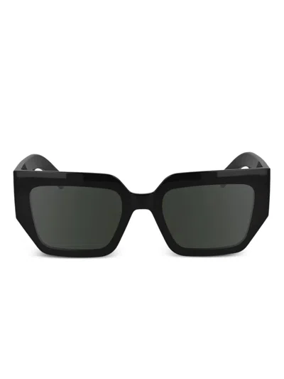 Karl Lagerfeld Geometric-frame Sunglasses In Black