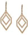 Karl Lagerfeld Geometric Orbital Drop Earrings In Gold