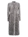 Karl Lagerfeld Geometric-print Midi Dress In Black