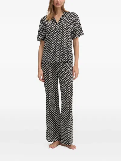 Karl Lagerfeld Geometric-print Pants In Multi