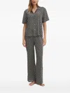 Karl Lagerfeld Geometric-print Shirt In Gray