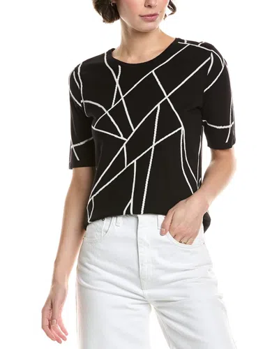 Karl Lagerfeld Geometric Top In Black