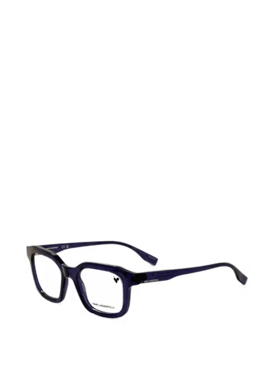 Karl Lagerfeld Geometric-frame Glasses In Pink