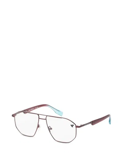 Karl Lagerfeld Geometric-frame Glasses In Brown