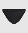 Karl Lagerfeld Geripptes Bikini-höschen In Black