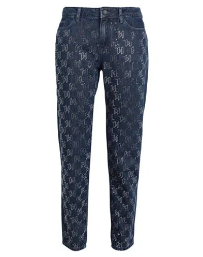 Karl Lagerfeld Rhinestone Slim-fit Jeans In Blue