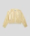 Karl Lagerfeld Girls Bomber Jacket In Yellow