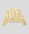Karl Lagerfeld Girls Bomber Jacket In Neutral
