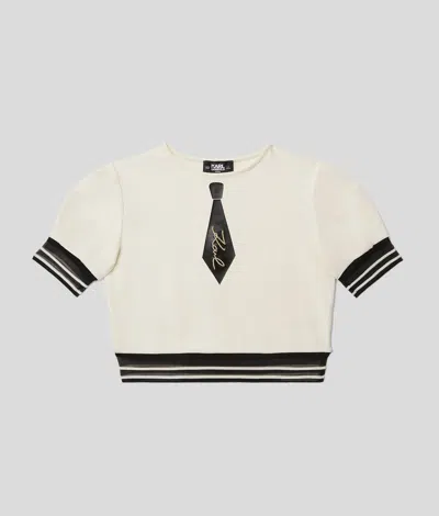 Karl Lagerfeld Girls Faux-tie T-shirt
