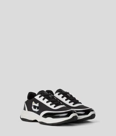 Karl Lagerfeld Girls Ikon Choupette Sneakers In Black