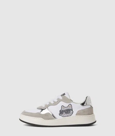 Karl Lagerfeld Girls Ikon Choupette Sneakers In White