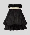 Karl Lagerfeld Girls Karl Logo Skirt In Black