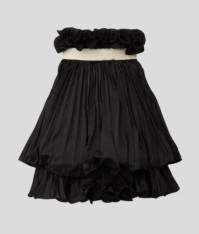 Karl Lagerfeld Girls Karl Logo Skirt In Black