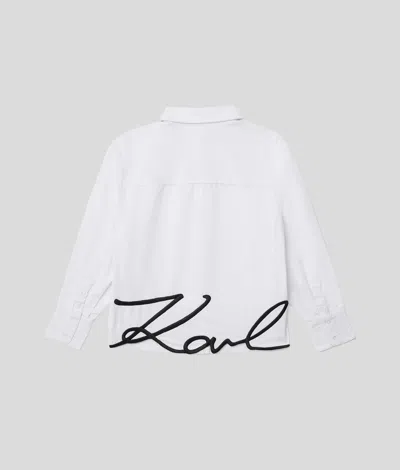 Karl Lagerfeld Girls Karl Signature Shirt