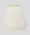Karl Lagerfeld Girls Pleated Skirt In Neutral