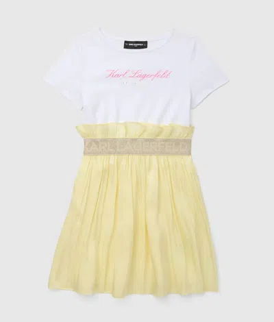 Karl Lagerfeld Girls Short-sleeved Dress In Multi