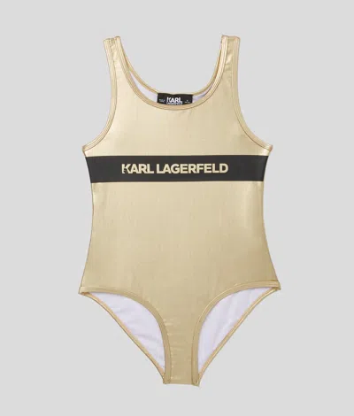 Karl Lagerfeld Girls Swimsuit In Multi