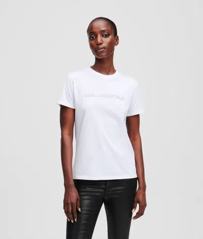 Karl Lagerfeld Glitter Karl Logo T-shirt