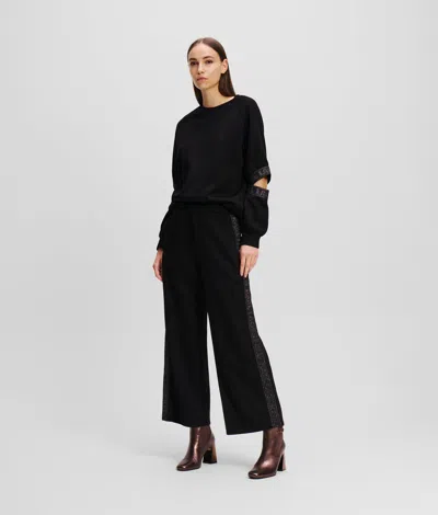Karl Lagerfeld Glitter Karl Logo Tape Culottes