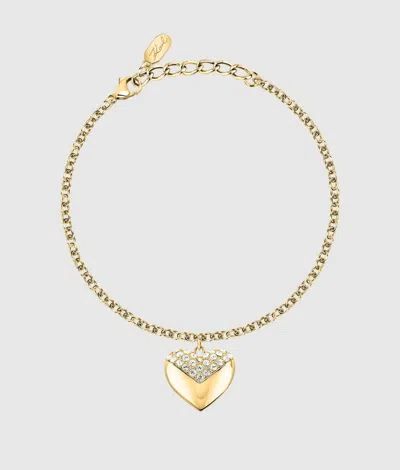 Karl Lagerfeld Gold Heart Charm Bracelet