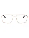 Karl Lagerfeld Gold Metal Glasses In Neutral
