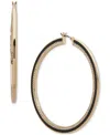 Karl Lagerfeld Gold-tone Medium Pave & Color Hoop Earrings, 2"