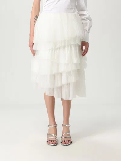 KARL LAGERFELD SKIRT KARL LAGERFELD WOMAN COLOR WHITE,G91124001