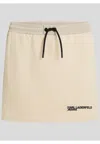 Karl Lagerfeld Gonna Klj Mini Sport Skirt In Sand