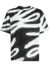 Karl Lagerfeld Karl Autograph Graffiti T-shirt In 黑色