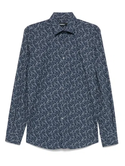 Karl Lagerfeld Hemd Mit Grafischem Print In Blue