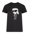 Karl Lagerfeld Graphic-print Short-sleeve T-shirt In Black