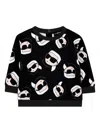 Karl Lagerfeld Graphic-print Sweatshirt In Black