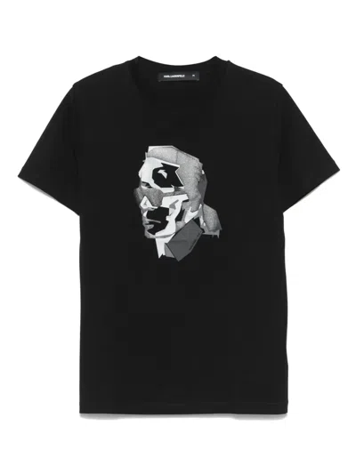 Karl Lagerfeld Graphic-print T-shirt In Black
