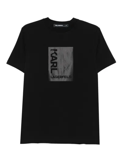 Karl Lagerfeld Graphic-print T-shirt In Black