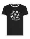 Karl Lagerfeld Graphic-print T-shirt In Black