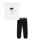 Karl Lagerfeld Graphic-print Tracksuit In Multi