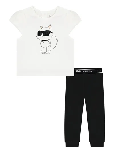 Karl Lagerfeld Kids' Graphic-print Tracksuit In Multi
