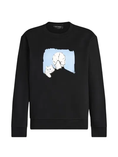 Karl Lagerfeld Graphic-print Sweater In Animal Print