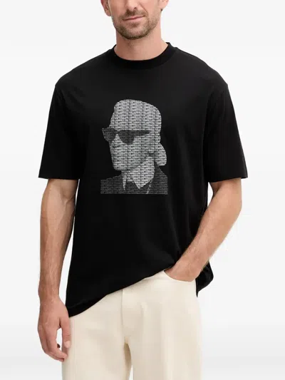 Karl Lagerfeld Graphic-print T-shirt In Black