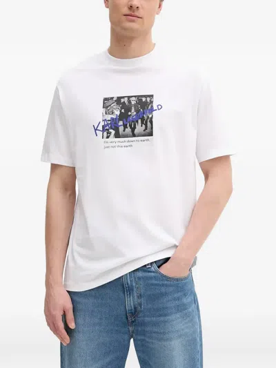 Karl Lagerfeld Graphic-print T-shirt In White