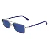 Karl Lagerfeld Gray Metal Sunglasses In Blue