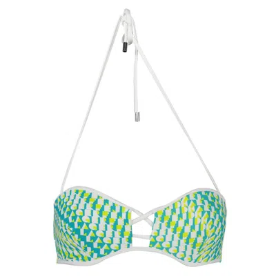 Karl Lagerfeld Green Elastane Swimwear In Black
