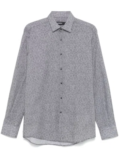 Karl Lagerfeld Grid-pattern Shirt In White