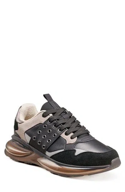 Karl Lagerfeld Grommet Sneaker In Black