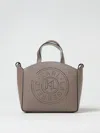 Karl Lagerfeld Large K/circle Perforated-design Tote Bag In Grey