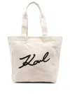 Karl Lagerfeld Woman Handbag Beige Size - Cotton In A106