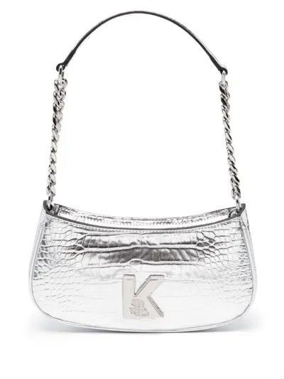 Karl Lagerfeld Handbags In Metallics